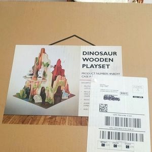 Dinosaur wooden playset